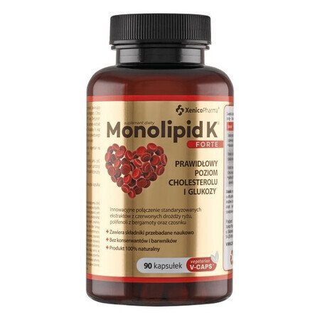 Monolipid K Forte, 90 de capsule vegetariene