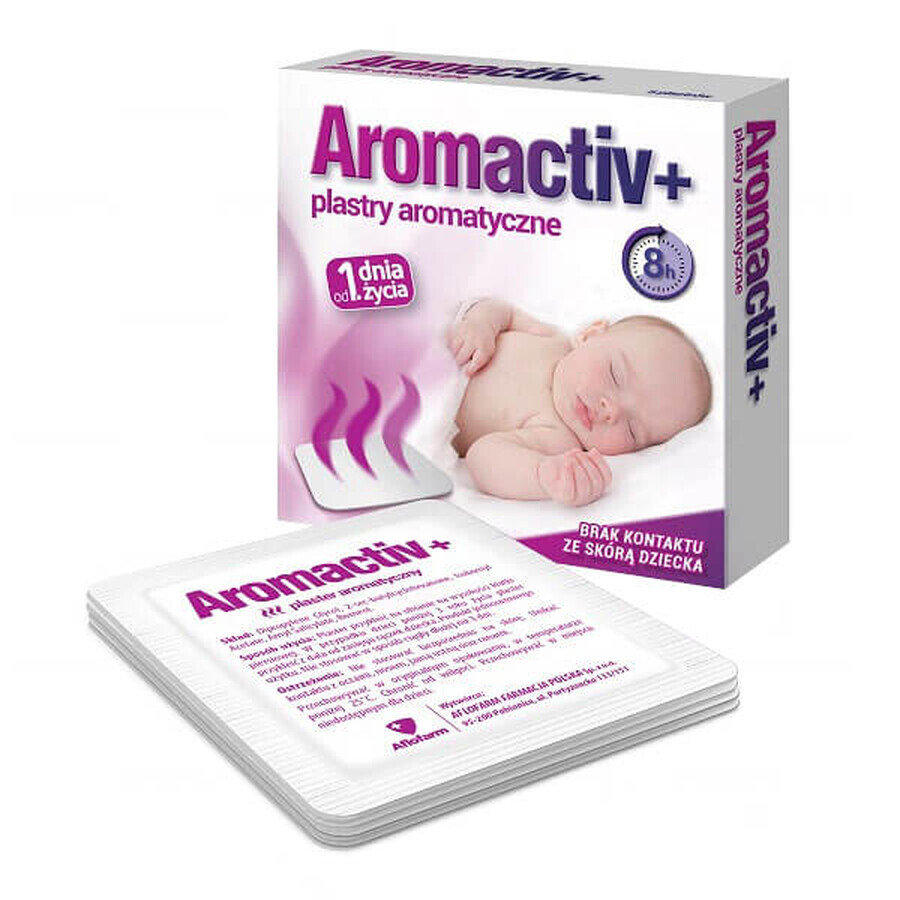 Aromactiv+, cerotto aromatico dal primo giorno di vita, 5 pezzi CONFEZIONE DIFETTOSA