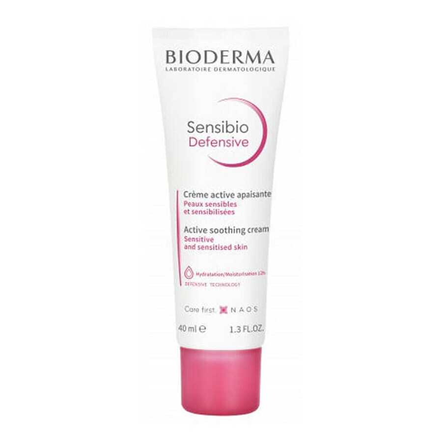 Bioderma Sensibio - Defensive Crema Attiva Lenitiva Pelle Sensibile Viso, 40ml