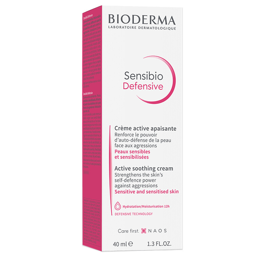 Bioderma Sensibio - Defensive Crema Attiva Lenitiva Pelle Sensibile Viso, 40ml