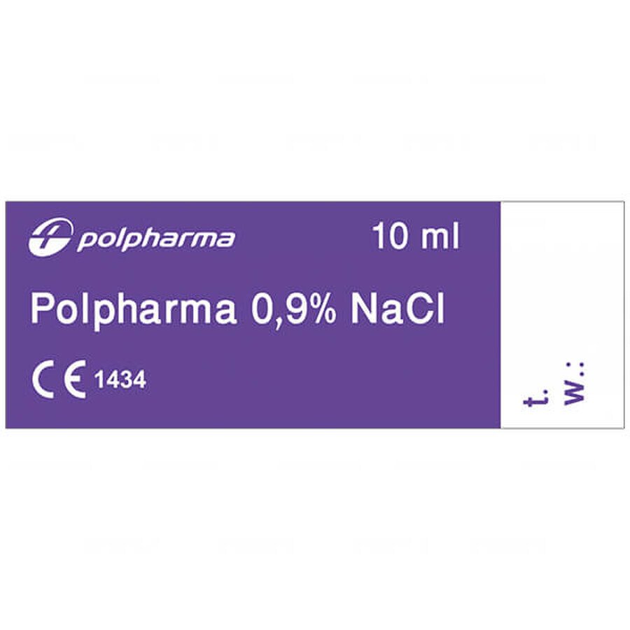 Polpharma 0,9% NaCl, soluzione di cloruro di sodio, 10 ml x 100 fiale CONFEZIONE DISTRUTTA