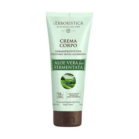 Organic fermented Aloe Vera body cream, 200 ml, L'Erboristica