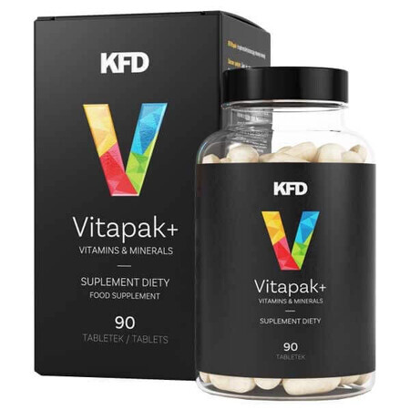 KFD VitaPak+ Vitamine e minerali, 90 compresse CONFEZIONE DEPOSITATA