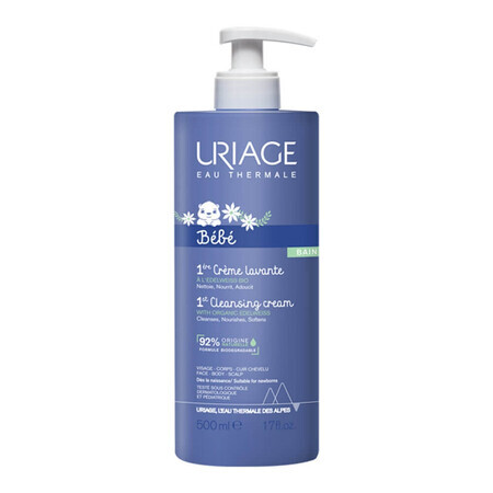 1Ere Crema Limpiadora Bebé, 500 ml, Uriage