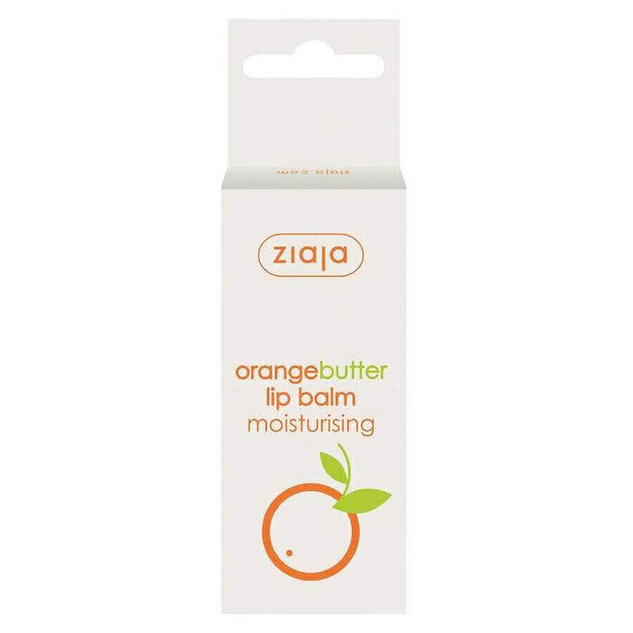 Moisturizing lip balm with orange, 10 ml, Ziaja