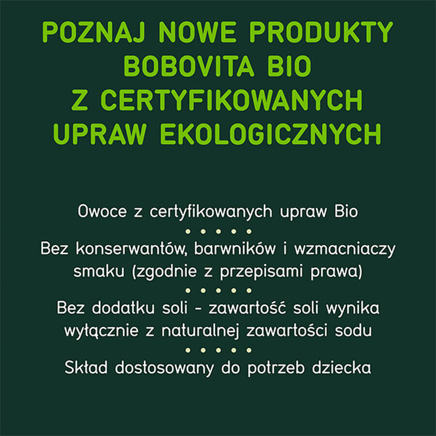 BoboVita Bio Mousse in tubetto, mela con pesca e mela cotogna, dopo 6 mesi, 80 g DATA SCORTA