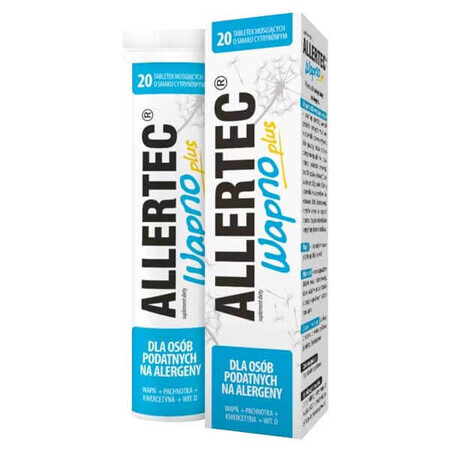 Allertec Calcium Plus, gusto limone, 20 compresse effervescenti CONFEZIONE CONTAMINATA