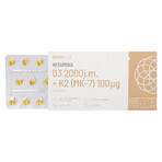 SEMA Lab Vitamina D3 2000 UI + K2 (MK-7) 100 µg, 60 capsule molli A BREVE DURATA