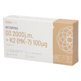 SEMA Lab Vitamina D3 2000 UI + K2 (MK-7) 100 µg, 60 capsule molli A BREVE DURATA