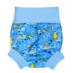 Splash About, Happy Nappy, pannolino da bagno, Coccodrilli, 0-3 mesi, taglia S, 1 pezzo CONFEZIONE DANNEGGIATA