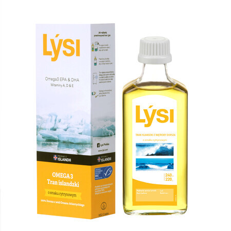 Lysi Icelandic transfats, aroma di limone, 240 ml CONFEZIONE CONTAMINATA