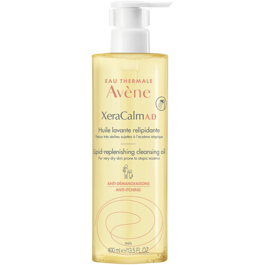 Avene XeraCalm A.D., olio detergente liporestitutivo, pelle secca, atopica e pruritica, 400 ml CONFEZIONE CONTAMINATA