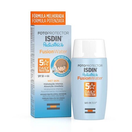 ISDIN Pediatrics - Fotoprotector Fusion Water SPF50 Viso Bambini, 50ml