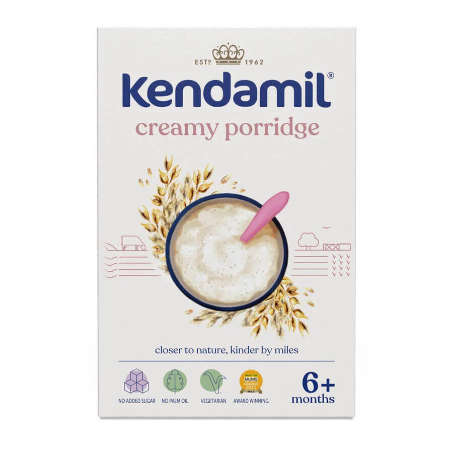 Kendamil Porridge di avena, cremoso, lattiginoso, dopo 6 mesi, 150 g