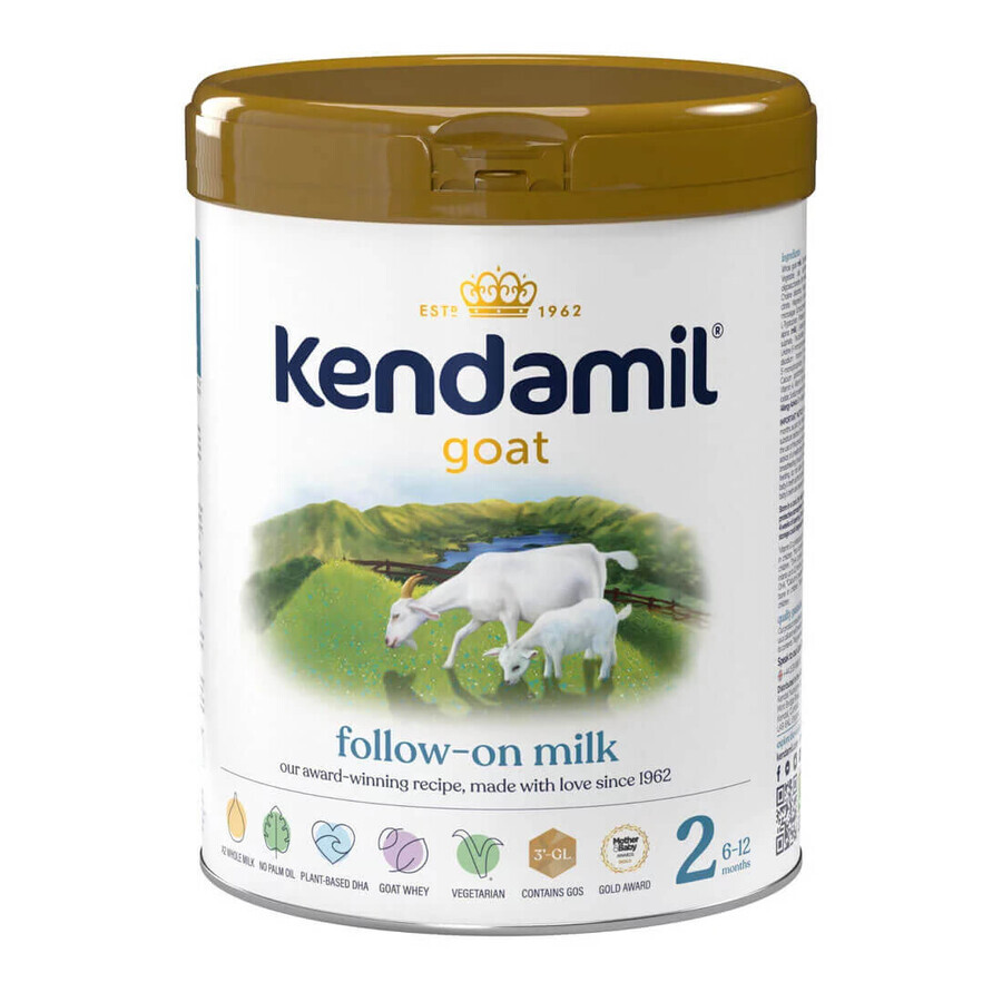 Kendamil Goat 2, latte di proseguimento con latte di capra, dopo 6 mesi, 800 g