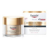 Eucerin Hyaluron Filler + Elasticity, crema de noche reafirmante antiarrugas con tiamidol, 50 ml