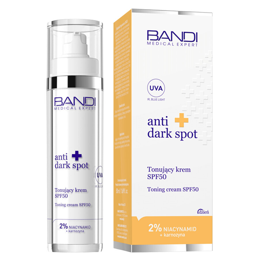 Bandi Medical Expert Anti Dark Spot, cremă tonică, SPF 50, 50 ml