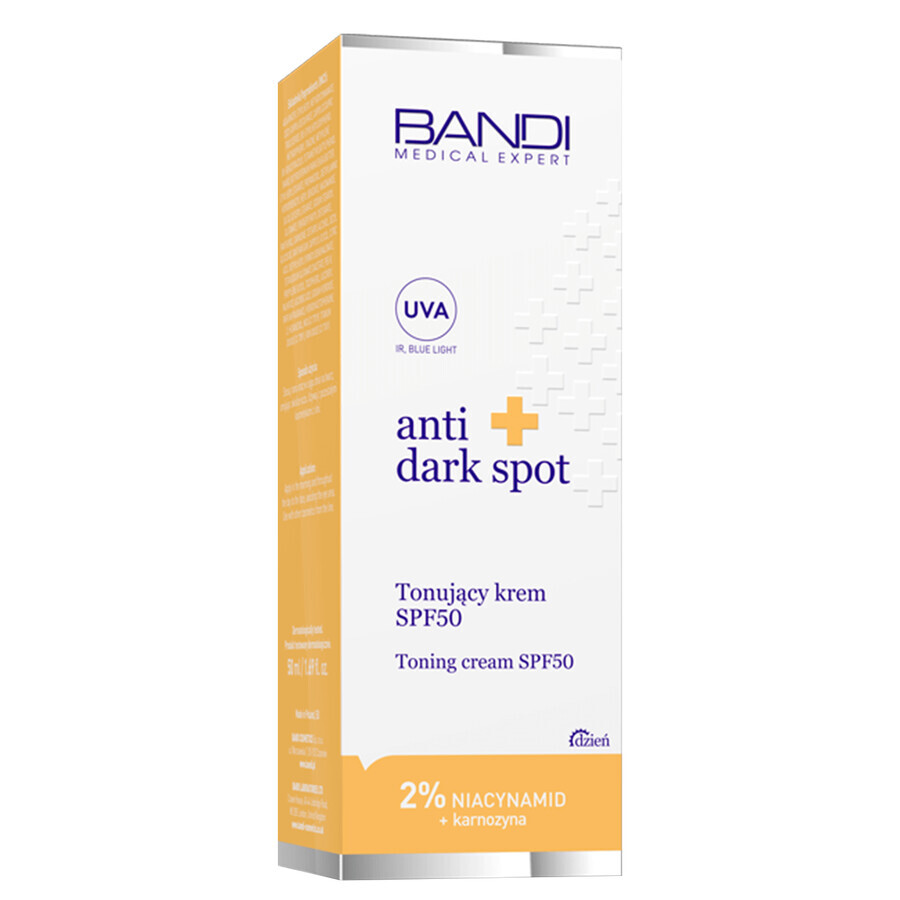 Bandi Medical Expert Anti Dark Spot, cremă tonică, SPF 50, 50 ml