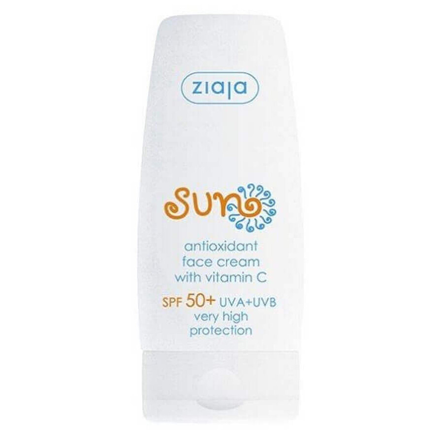 Crema da giorno antiossidante con vitamina C e SPF 50, 50 ml, Ziaja Sun