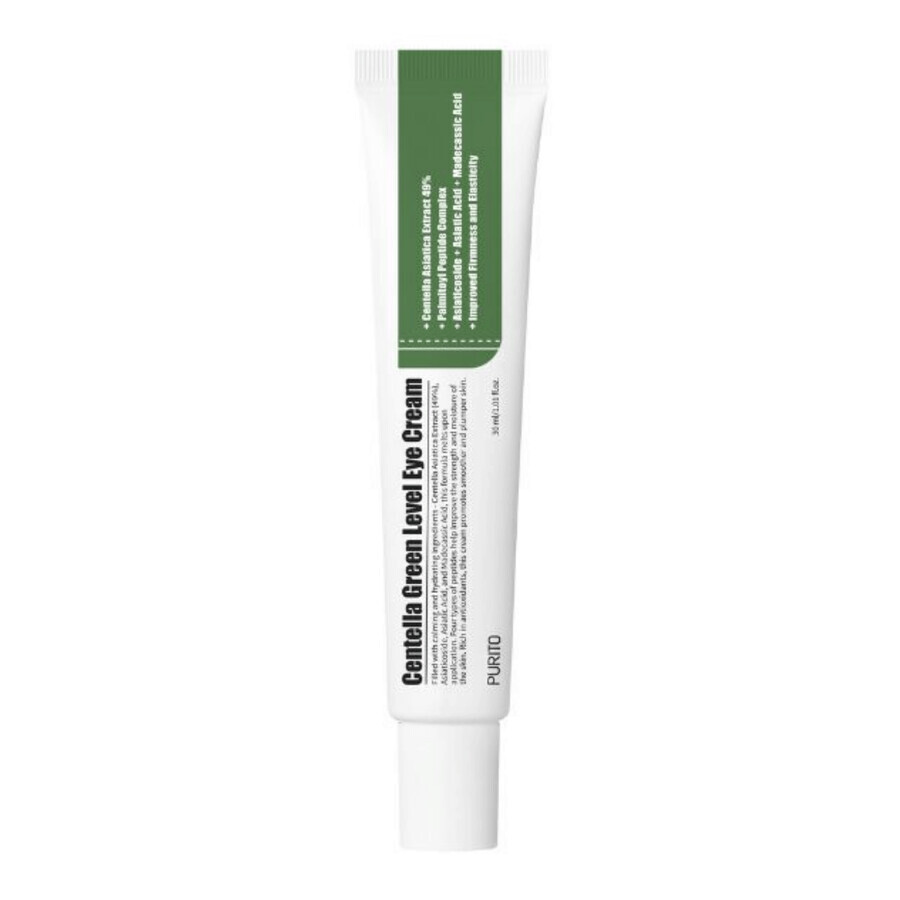 Purito Centella Green Level Eye Cream, crema per il contorno occhi con estratto di Centella Asiatica, 30 ml