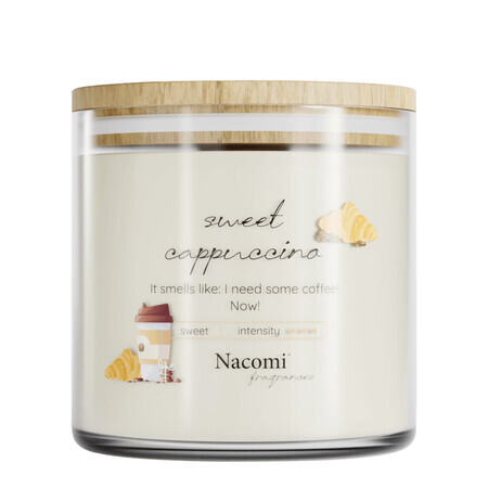 Nacomi Fragrances, lumânare parfumată din soia, Cappuccino dulce, 450 g