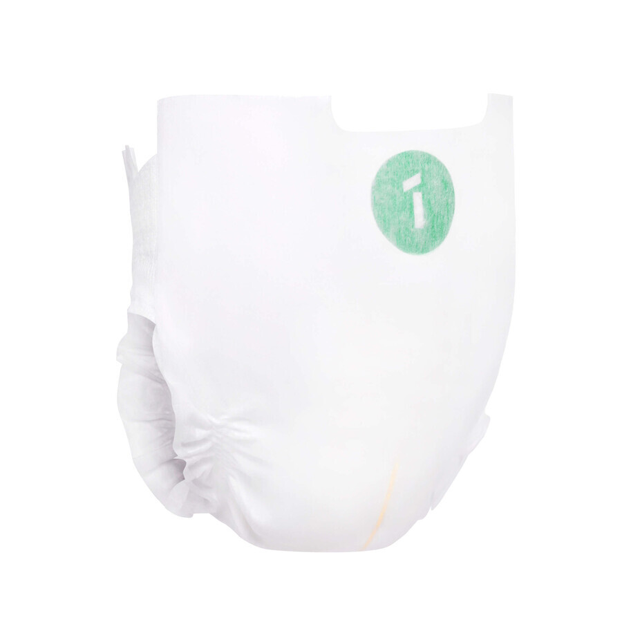 Bambiboo Cottonwear, biologisch katoenen wegwerpluiers, Newborn, maat 1, 2-4 kg, 28 stuks