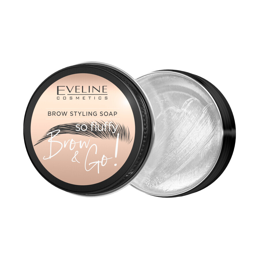 Eveline Cosmetics Brow &amp; Go, Augenbrauen-Styling-Seife, 25 g