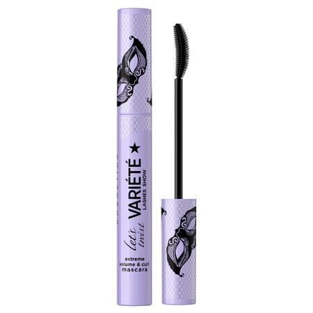 Eveline Cosmetics Variete Lashes Show Lets Twist, mascara arricciante e volumizzante, nero, 10 ml