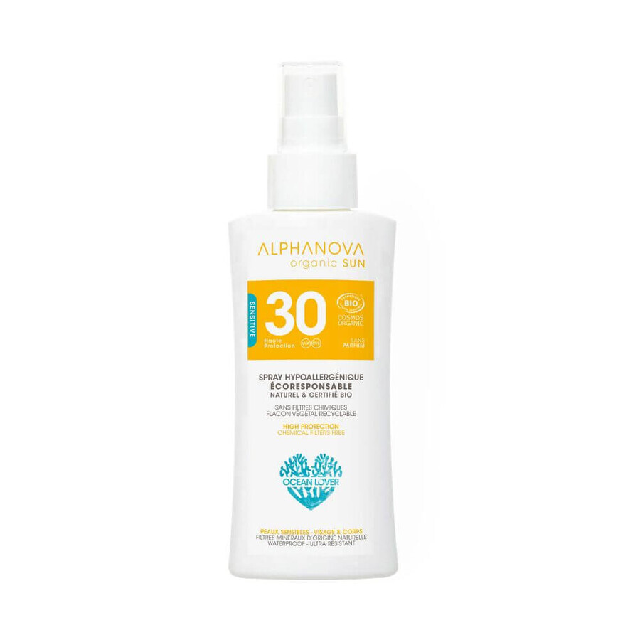 Alphanova Sun Bio, Sonnenschutzspray, SPF 30, 90 g