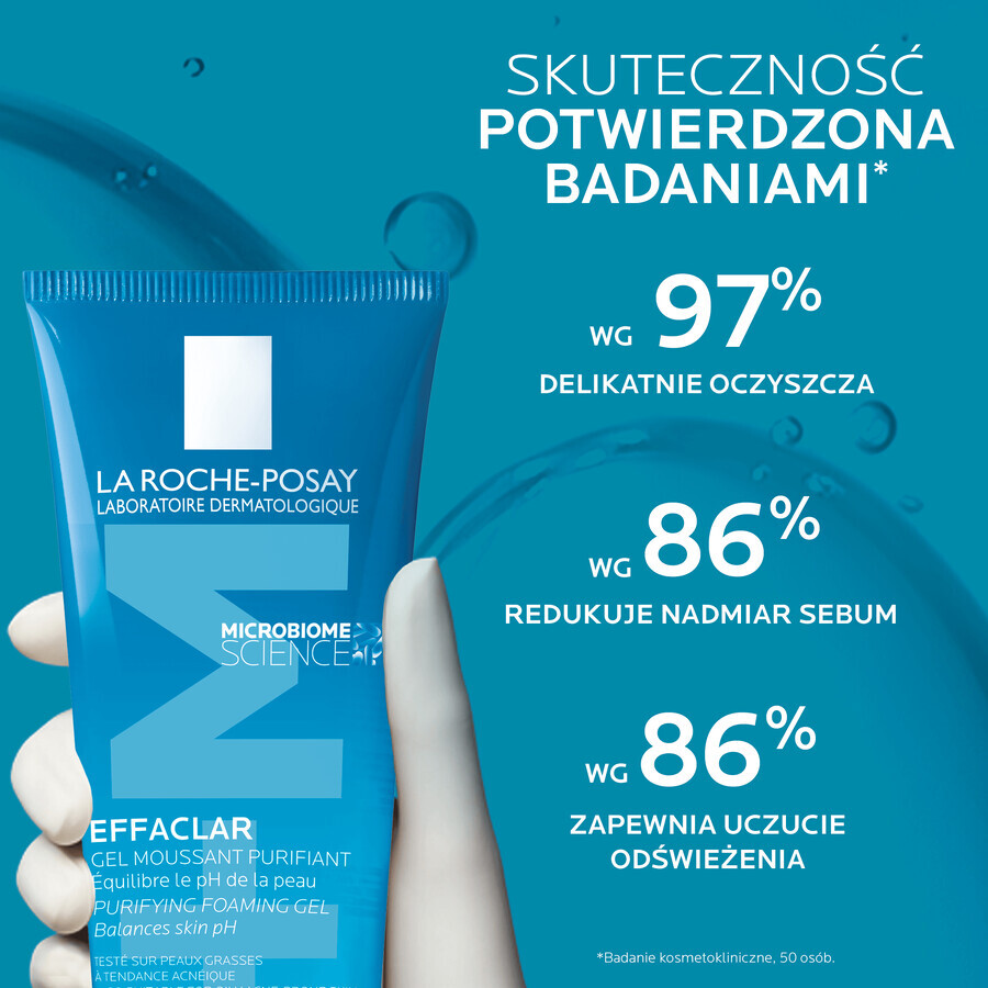 La Roche-Posay Effaclar, gel purificante per pelli grasse e sensibili, 200 ml