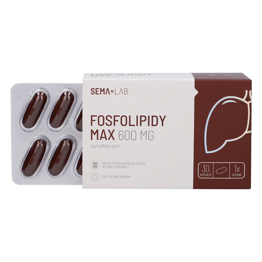 SEMA Lab Fosfolipidi Max 600 mg, 30 capsule