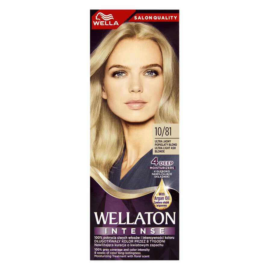 Wellaton Intense, intensieve kleurcrème, 10/81 ultralicht asblond, 110 ml