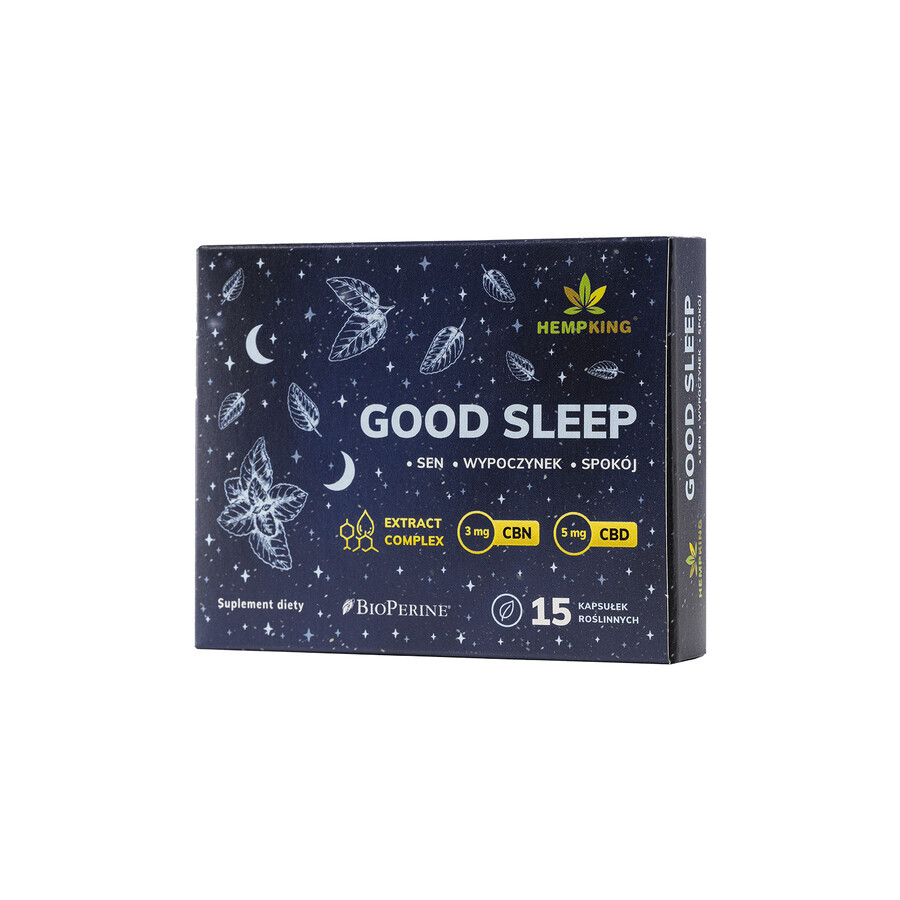 HempKing Good Sleep, 15 capsule vegetali