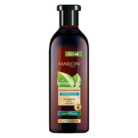 Marion Botanical, shampoo detergente alle erbe, ortica, capelli grassi, 400 ml