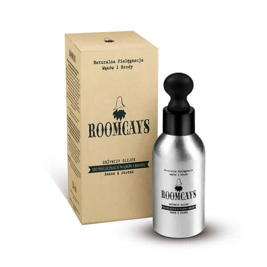 Roomcays, olio nutriente per barba e baffi, 50 ml