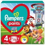 Pampers Pants, pannolini, Psi Patrol, taglia 4, 9-15 kg, 72 pz.