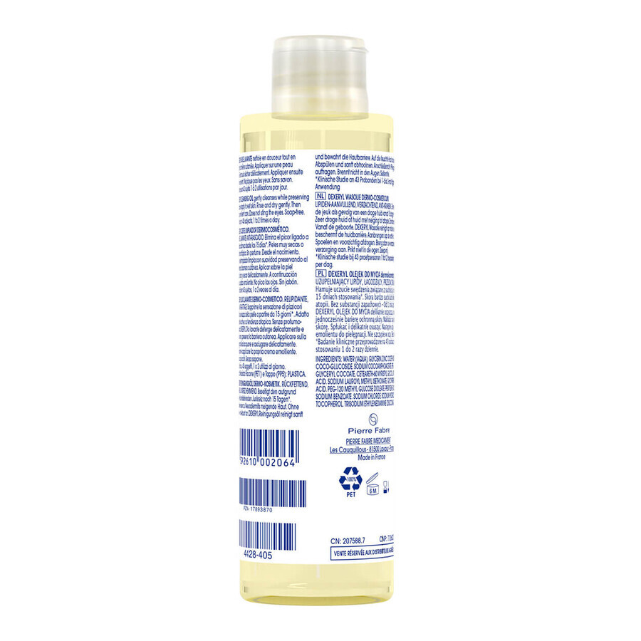 Dexeryl, olio per il lavaggio del corpo, 200 ml