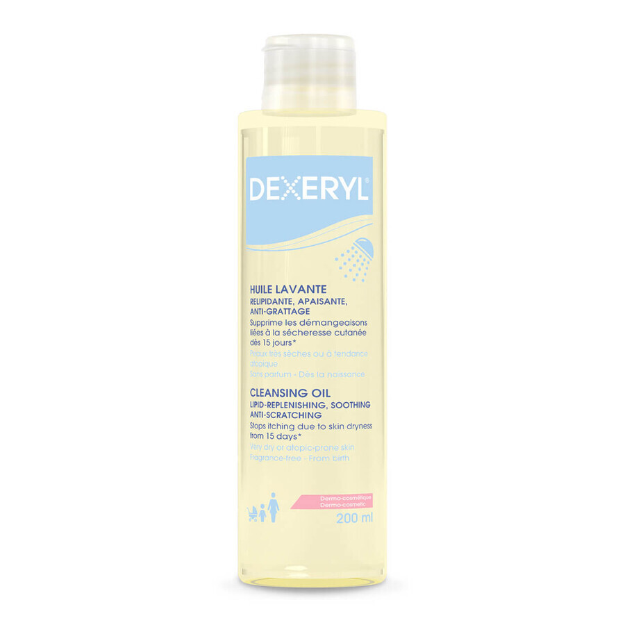 Dexeryl, olio per il lavaggio del corpo, 200 ml