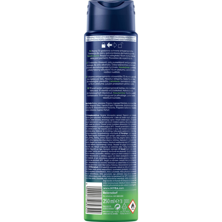 Nivea Men Fresh Sensation, Antitranspirant-Spray für Männer, 250 ml