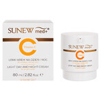 SunewMed+ Vitamina C, crema leggera giorno e notte, tutti i tipi di pelle, 80 ml