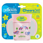 Dr Brown's, 360° vaso para beber, rosa, 200 ml, a partir de 6 meses, 1 unidad