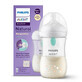 Avent Natural Response, biberon con tettarella reattiva, con valvola AirFree, orsacchiotto, flusso 3, SCY673/82, dopo 1 mese, 260 ml