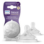 Avent Natural Response, tettarella per biberon reattiva, flusso 4, SCY964/02, dopo 3 mesi, 2 unità