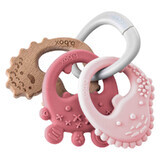 B.Box, teether, pink trio, from 3 months, 1 pc