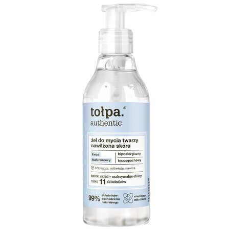 Tolpa Authentic, Gel detergente per pelle idratata, 195 ml