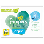 Pampers Harmonie Aqua, salviette umidificate, 9 x 48 pz.