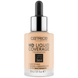 Catrice HD Liquid Coverage Foundation 24H, fondotinta liquido, 005 Ivory Beige, 30 ml