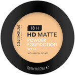 Catrice 18H HD Matte Powder Foundation, base de maquillaje en polvo matificante, n.º 030W, SPF 15, 8 g