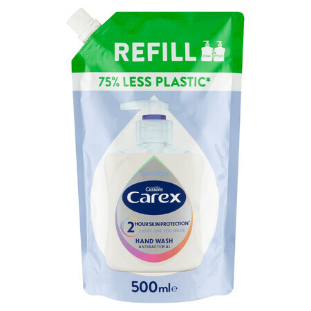 Carex Moisture Plus, sapone liquido antibatterico, riserva, 500 ml