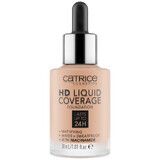 Catrice HD Liquid Coverage Foundation 24H, foundation with liquid coverage, 020 Rose Beige, 30 ml